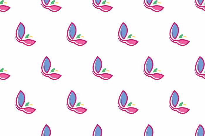 وکتور پترن برگ و گل